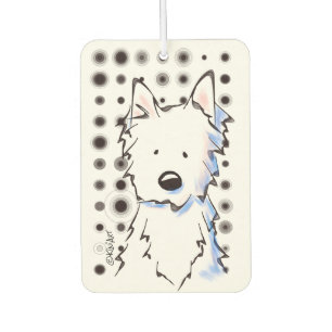KiniArt Westie Dots Autolufterfrischer