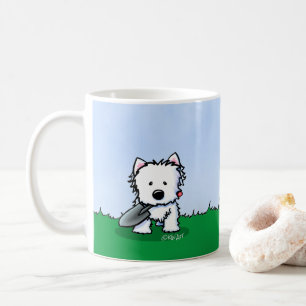 KiniArt Westie Garden Helper Dog Kaffeetasse