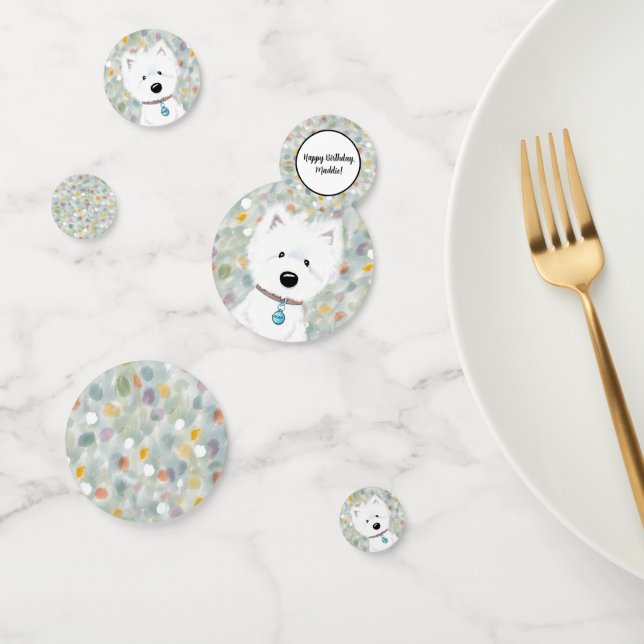 KiniArt Westie Impressions Confetti Konfetti (Gruppe)