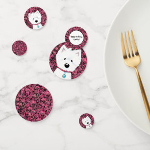KiniArt Westie Impressions Floral Konfetti