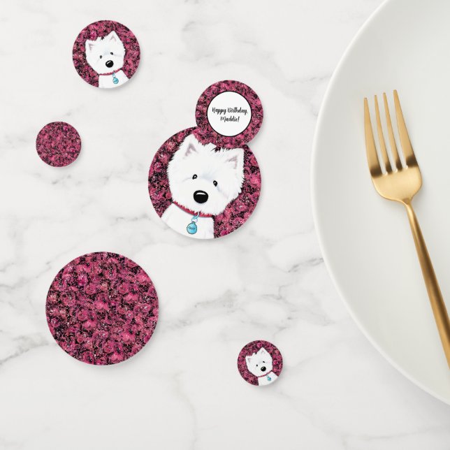 KiniArt Westie Impressions Floral Konfetti (Gruppe)