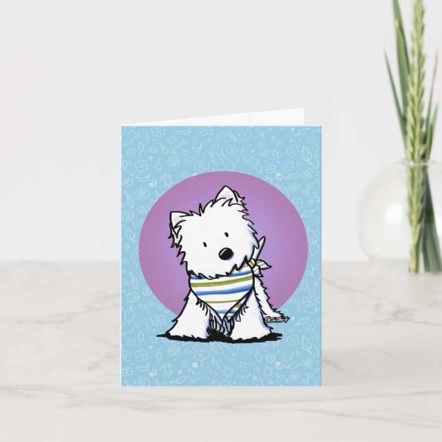 KiniArt Westie Karte (Vorderseite)
