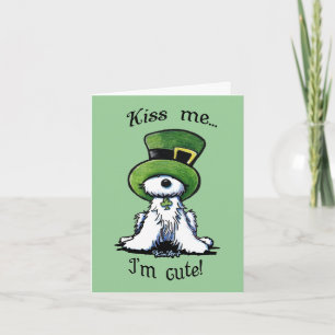 KiniArt Westie KISS ME Card Karte