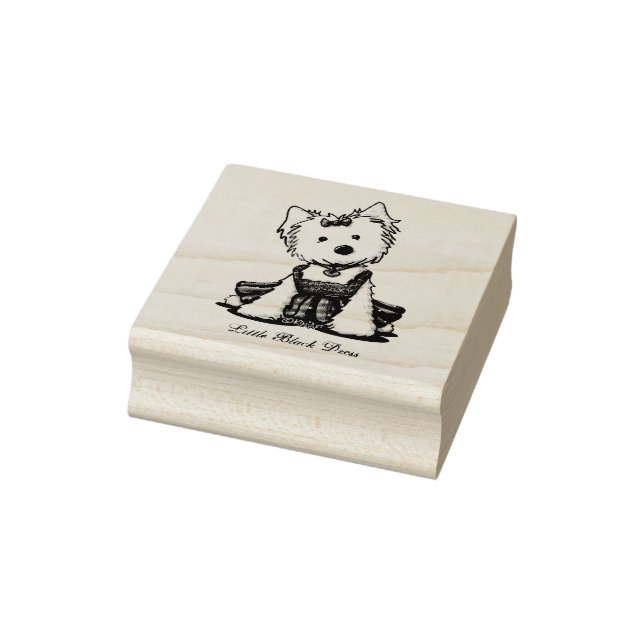 KiniArt Westie LBD Gummistempel (Stempel)