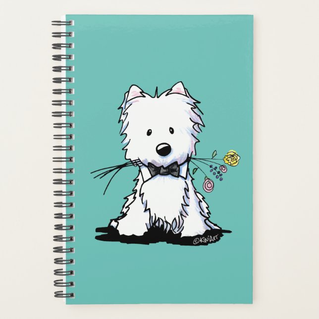 KiniArt Westie Little Romeo Planner Planer (Vorderseite)