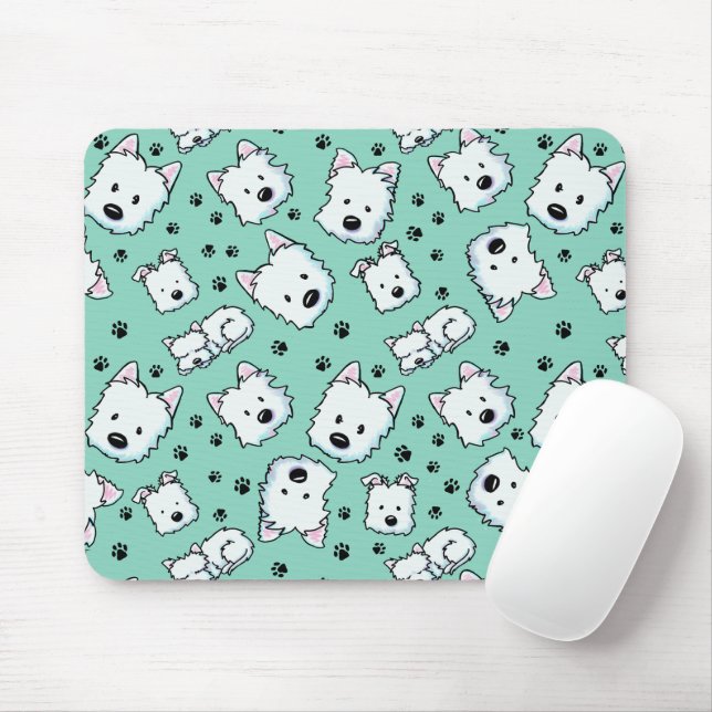 KiniArt Westie Lover Mousepad (Mit Mouse)