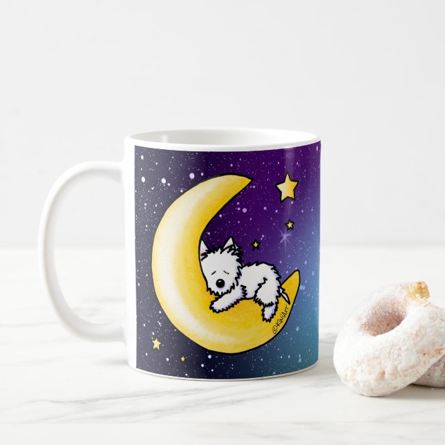 KiniArt Westie Lunar Liebe Kaffeetasse (Mit Donut)