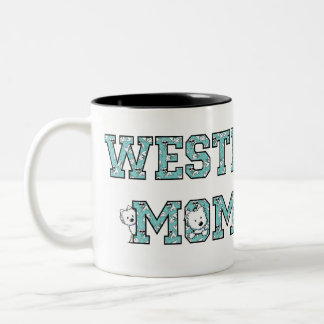 KiniArt Westie Mama Zweifarbige Tasse