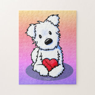 KiniArt Westie Mended Heart Puzzle