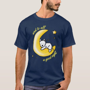 KiniArt Westie Moon Lover T - Shirt