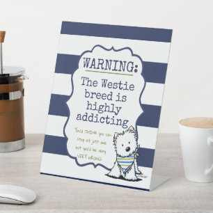 KiniArt Westie Nautical Tasse Sockelschild