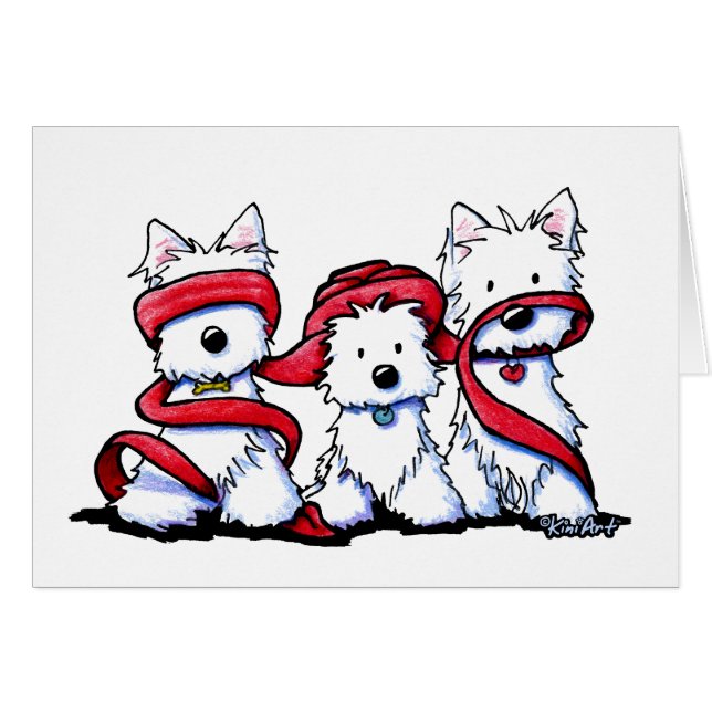 KiniArt Westie No Evil (Vorderseite (Horizontal))