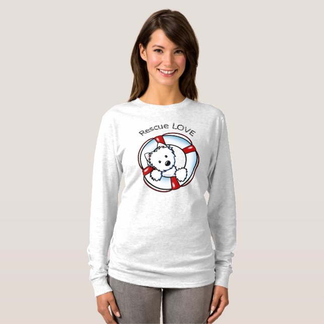 KiniArt Westie Rescue T-Shirt (Vorne ganz)