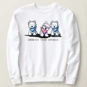 KiniArt Westie Sei du selbst Sweatshirt