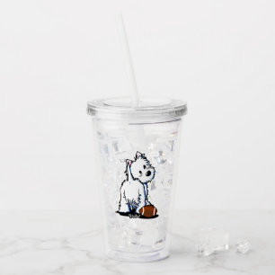 KiniArt Westie Tailgate Acrylic Tumbler Acryltrinkbecher