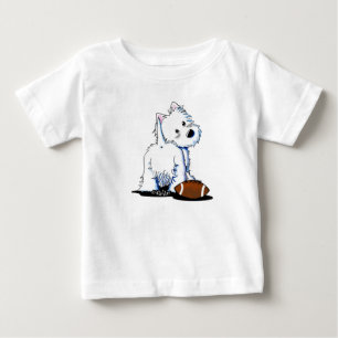 KiniArt Westie Tailgate Baby Bodysuit T-shirt