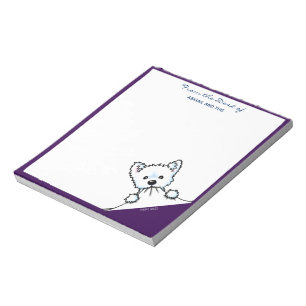 KiniArt Westie Terrier Notizen Notizblock
