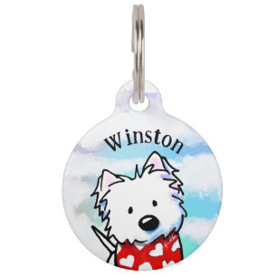 KiniArt Westie Terrier Pet ID-Tag Haustiermarke