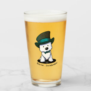 KiniArt Westie Terrier St. Paddy's Glas