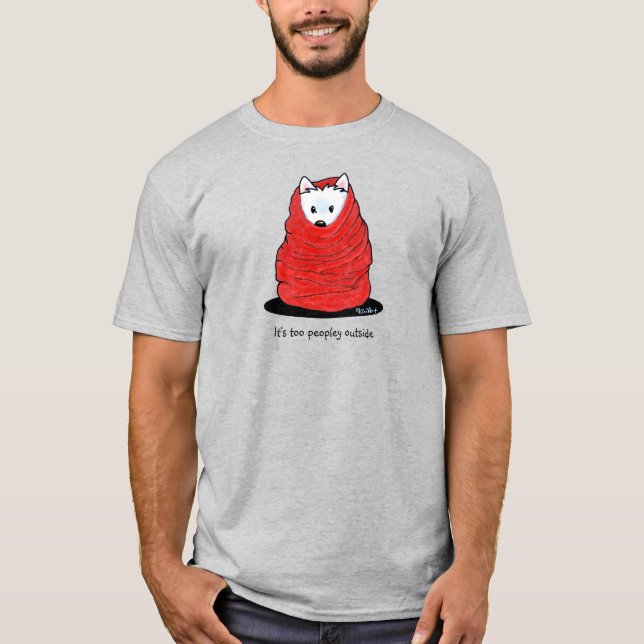 KiniArt Westie Terrier T - Shirt (Vorderseite)