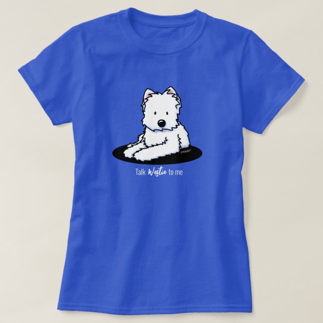 KiniArt Westie Terrier T - Shirt (Design vorne)