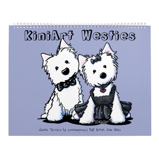 KiniArt Westie Terriers Kalender (Titelbild)
