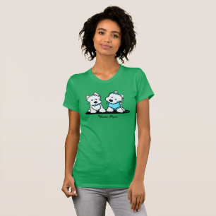 KiniArt Westie Terriers T - Shirt