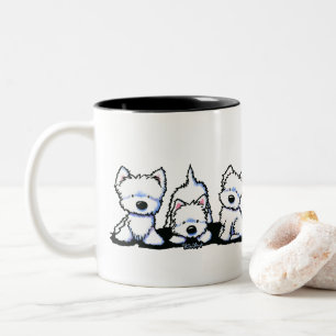 KiniArt Westie Trio Tasse