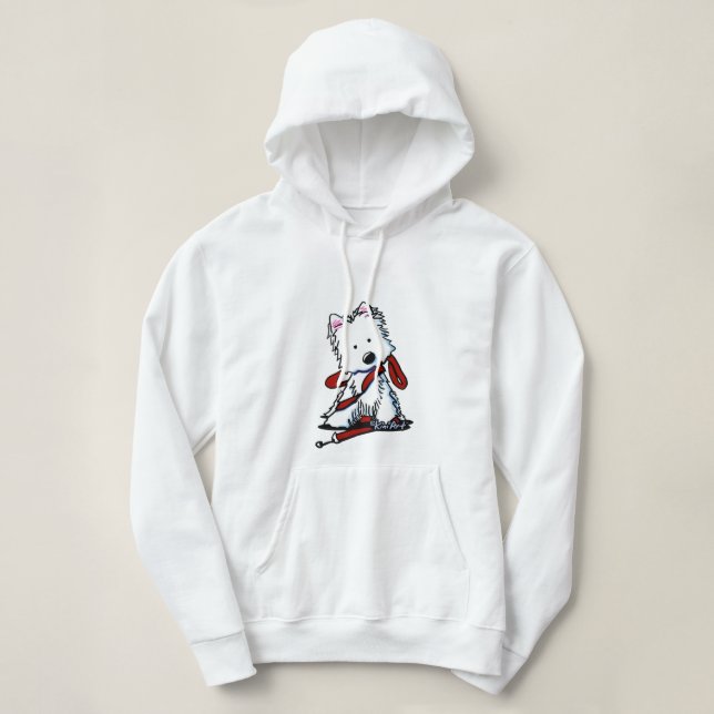 KiniArt Westie Walker Hoodie (Design vorne)
