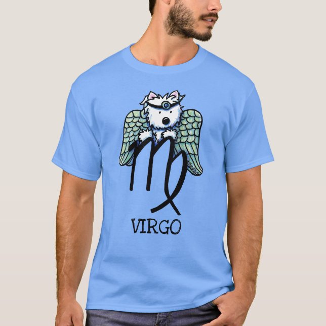 KiniArt Westie Zodiac Virgo T - Shirt (Vorderseite)