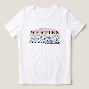 KiniArt Westies Tri-Blend Shirt