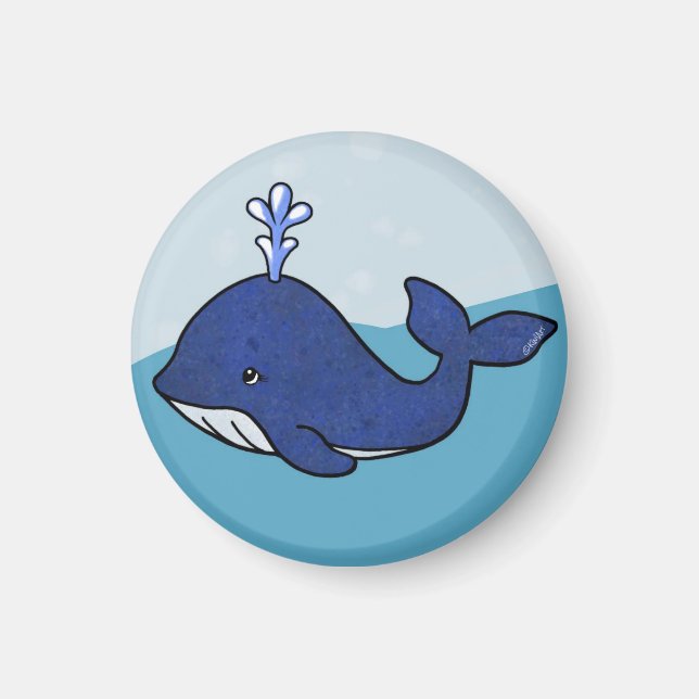 KiniArt Whale Magnet (Vorne)