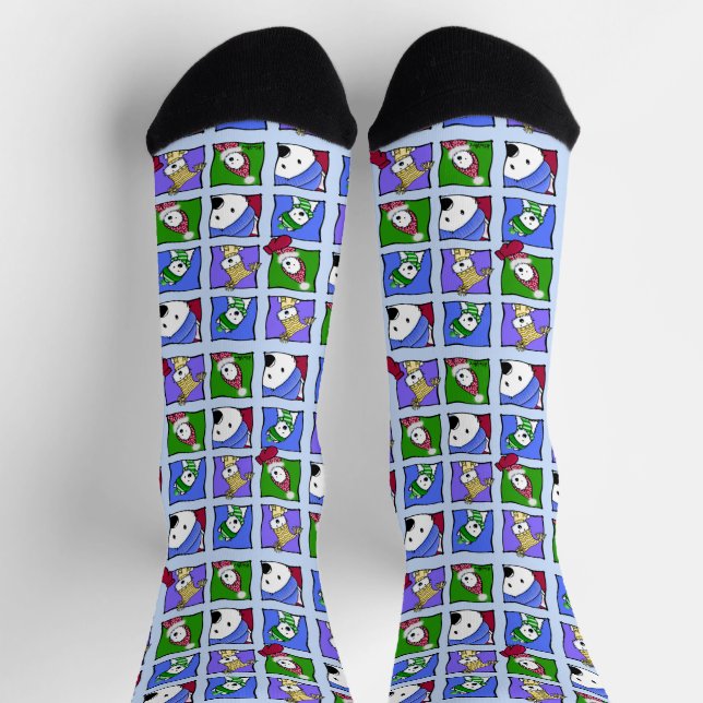 KiniArt Winter Westies Socks Socken (Oben)