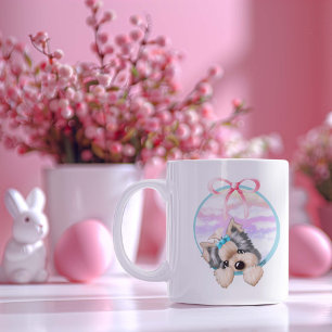 KiniArt Yorkie Coquette Design  Kaffeetasse