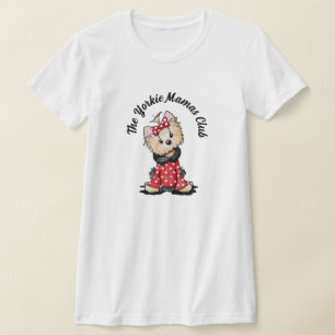 KiniArt Yorkie Mamas Club T - Shirt