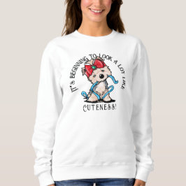 KiniArt Yorkie Terrier Christmas Sweatshirt