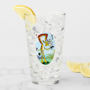 KINK IN MEIN DRINK GIRAFFE von Jeff Willis Art Glas