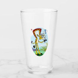 KINK IN MEIN DRINK GIRAFFE von Jeff Willis Art Glas