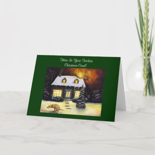 Kinkades Nightmare Feiertagskarte (Vorderseite)