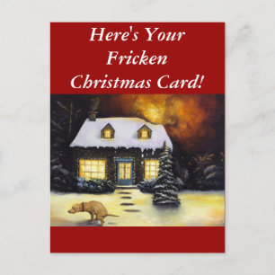 Kinkades Nightmare Feiertagspostkarte