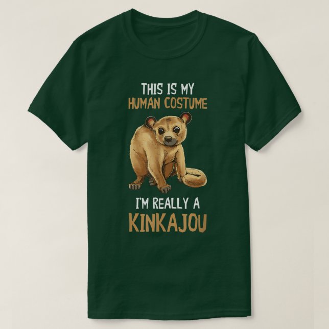 Kinkajou Human Costume Night Ape Animal Kinkajou L T-Shirt (Design vorne)