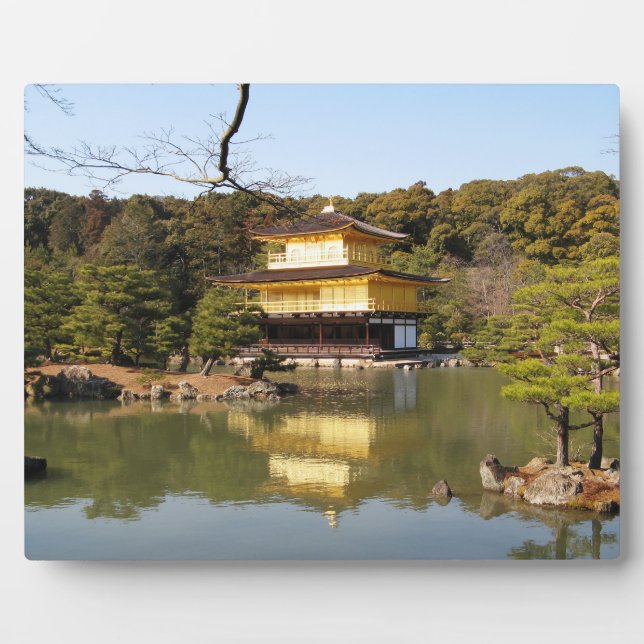 Kinkaku-ji 金 閣 Tempel 寺 Goldenen Pavillon Fotoplatte (Vorderseite)