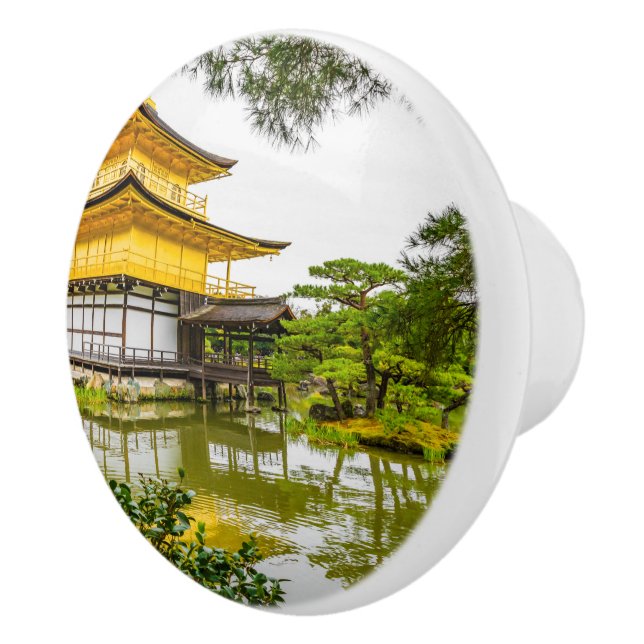 Kinkaku-ji, der goldene Pavillon, Kyoto Keramikknauf (Rechts)