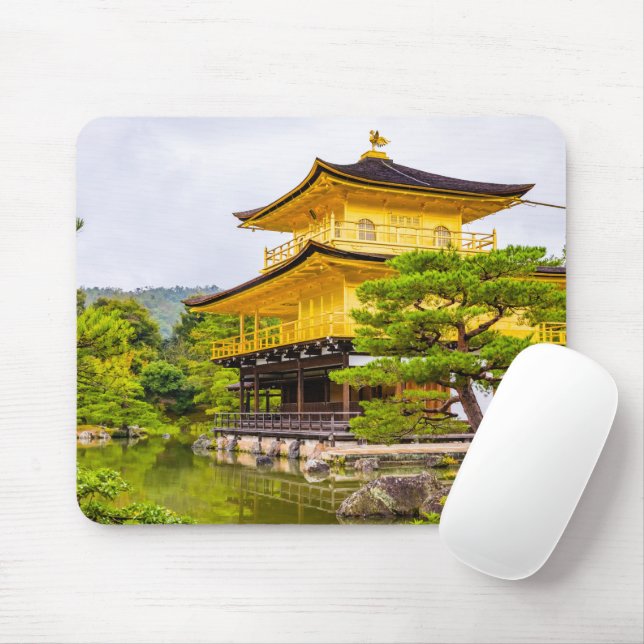 Kinkaku-ji, Goldener Pavillon, Kyoto Mousepad (Mit Mouse)