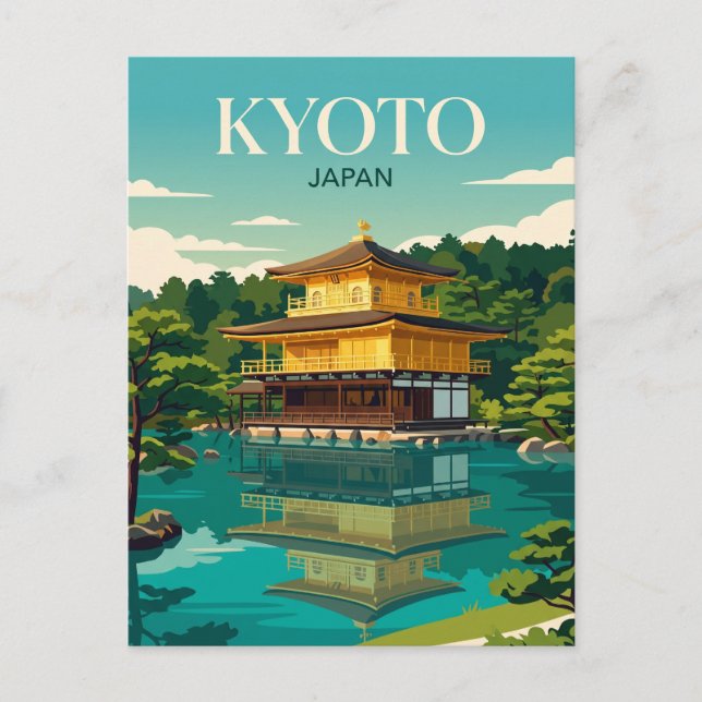 Kinkaku-ji Japan Postkarte (Vorderseite)