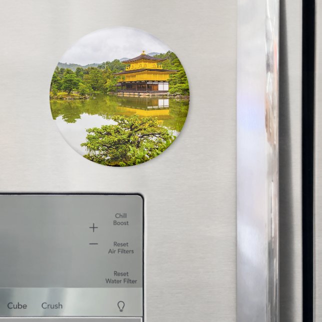 Kinkaku-ji oder Goldener Pavillon und Teich, Kyoto Magnet (In Situ (Kühlschrank))
