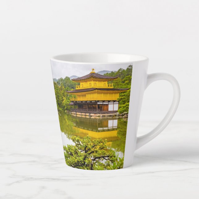 Kinkaku-ji oder Goldener Pavillon und Teich, Kyoto Milchtasse (Rechts)