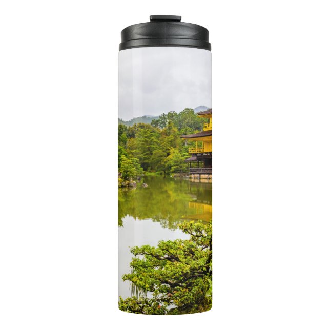 Kinkaku-ji oder Goldener Pavillon und Teich, Kyoto Thermosbecher (Vorderseite)