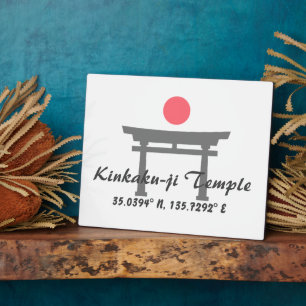 Kinkaku-ji Temple Latitude Longitude Fotoplatte