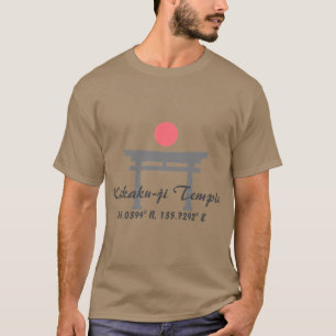 Kinkaku-ji Temple Latitude Longitude T-Shirt
